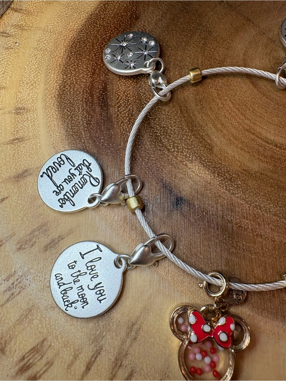 Vintage Silver Charm Bracelet with Red Accent Minnie Charm♥️ - Picture 8 of 12